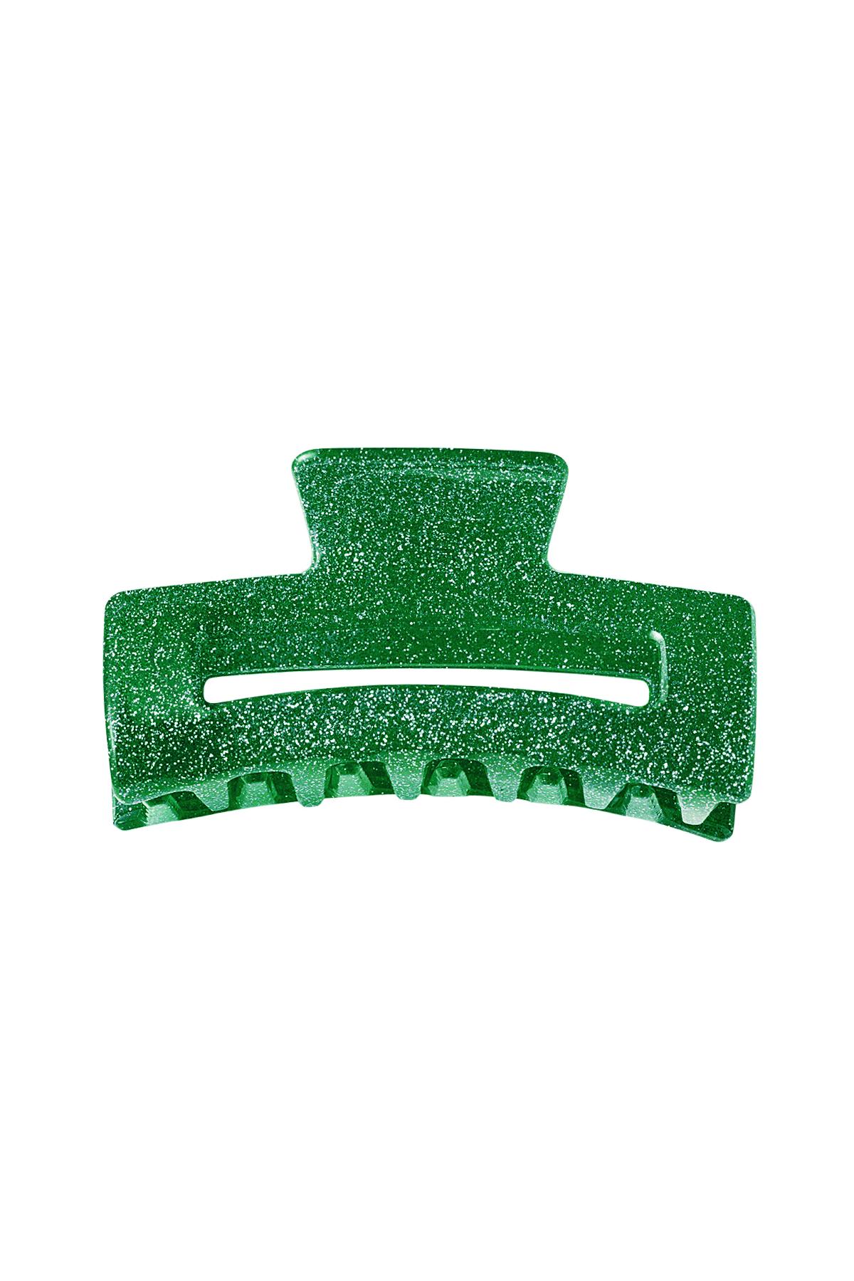 Hair clip glitter Dark green Sheet Material h5 