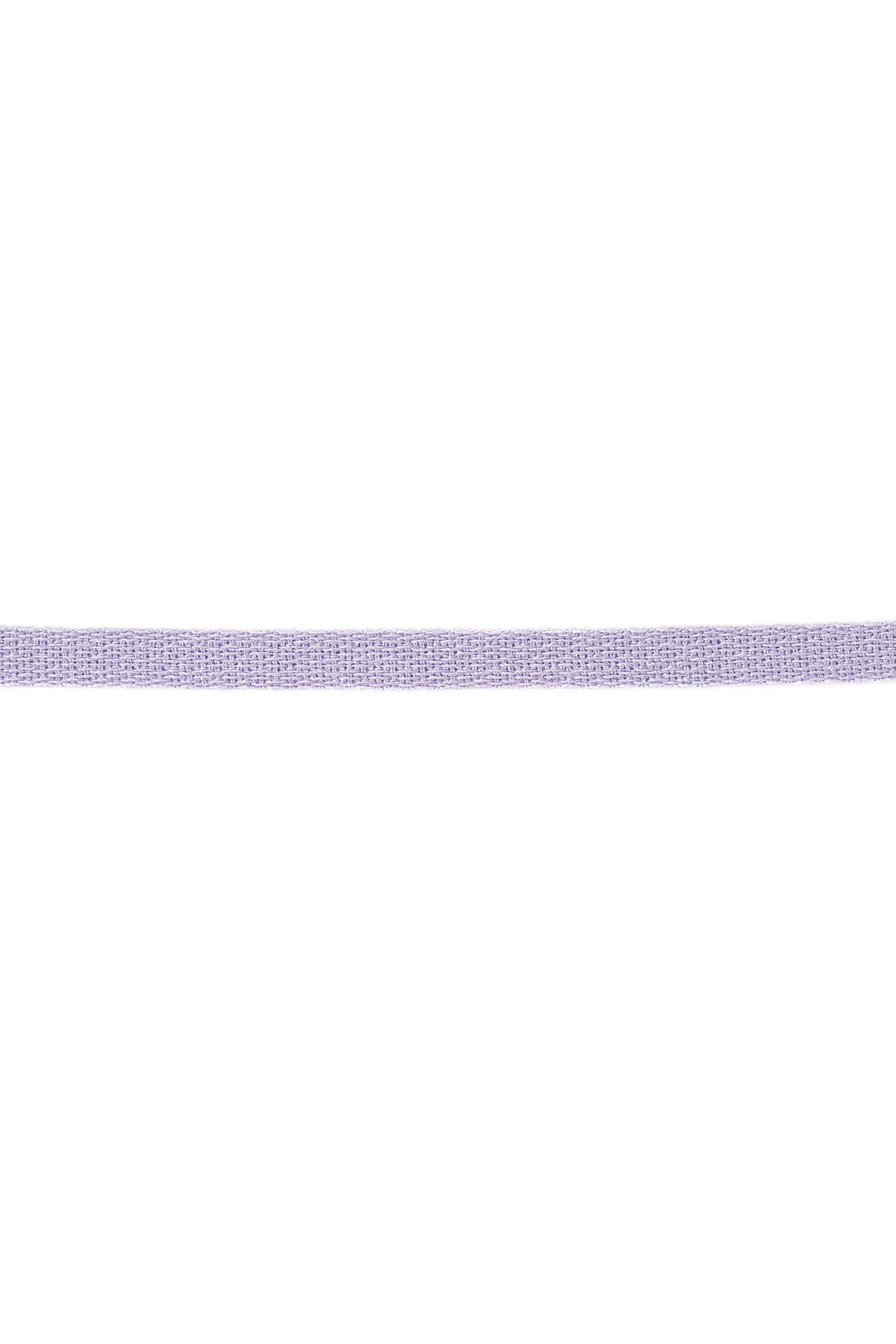 Bracelet ribbon solid color Lilac Polyester h5 