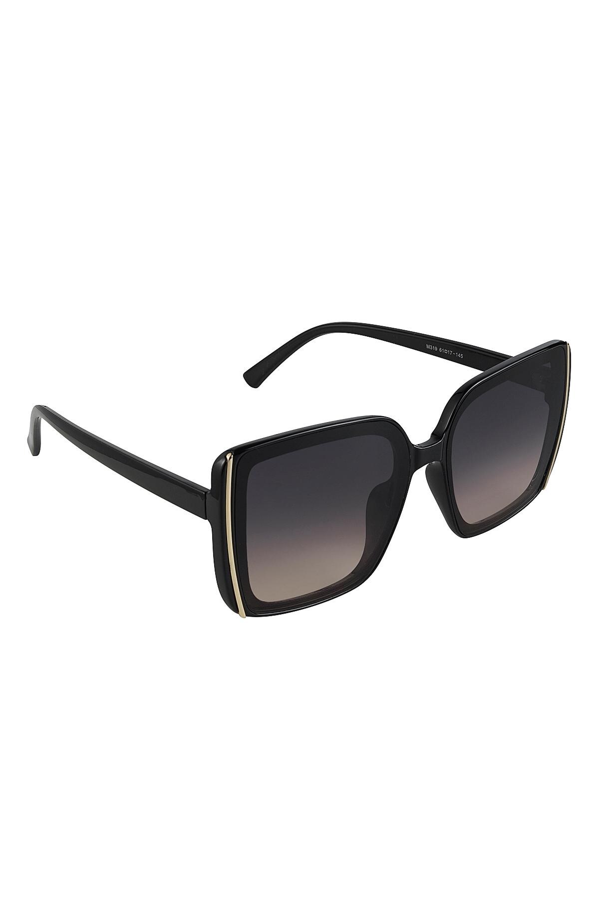 Sunglasses basic with line Black PC One size h5 