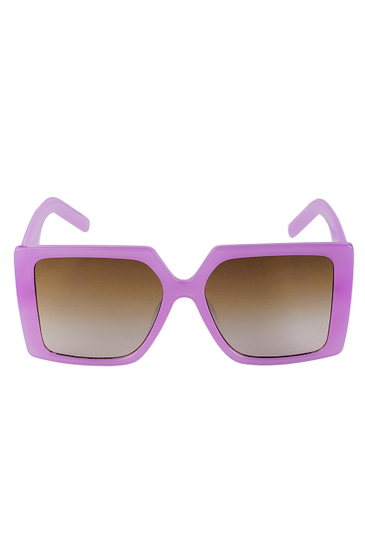 Square frame sunglasses Lilac PC One size h5 Picture3