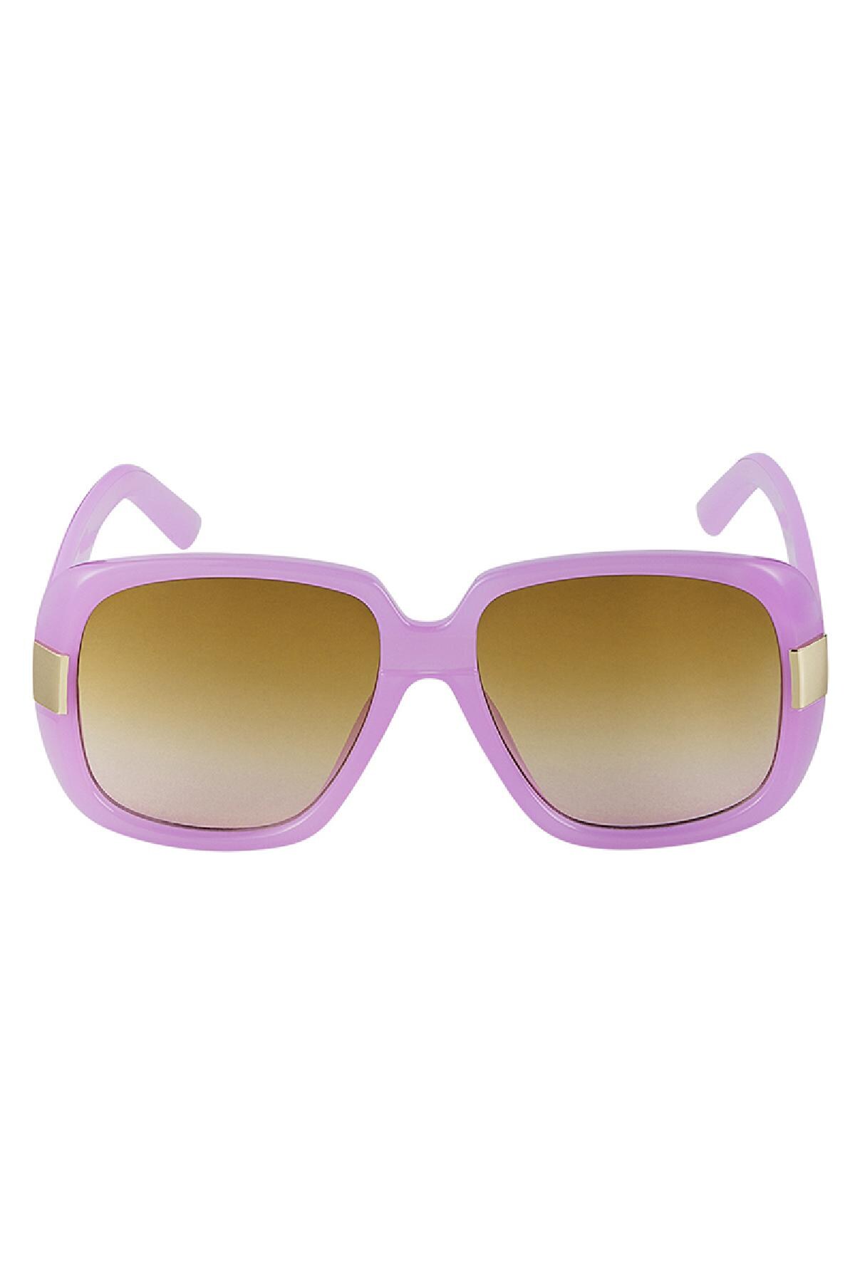 Sunglasses basic with golden details Purple PC One size Picture3