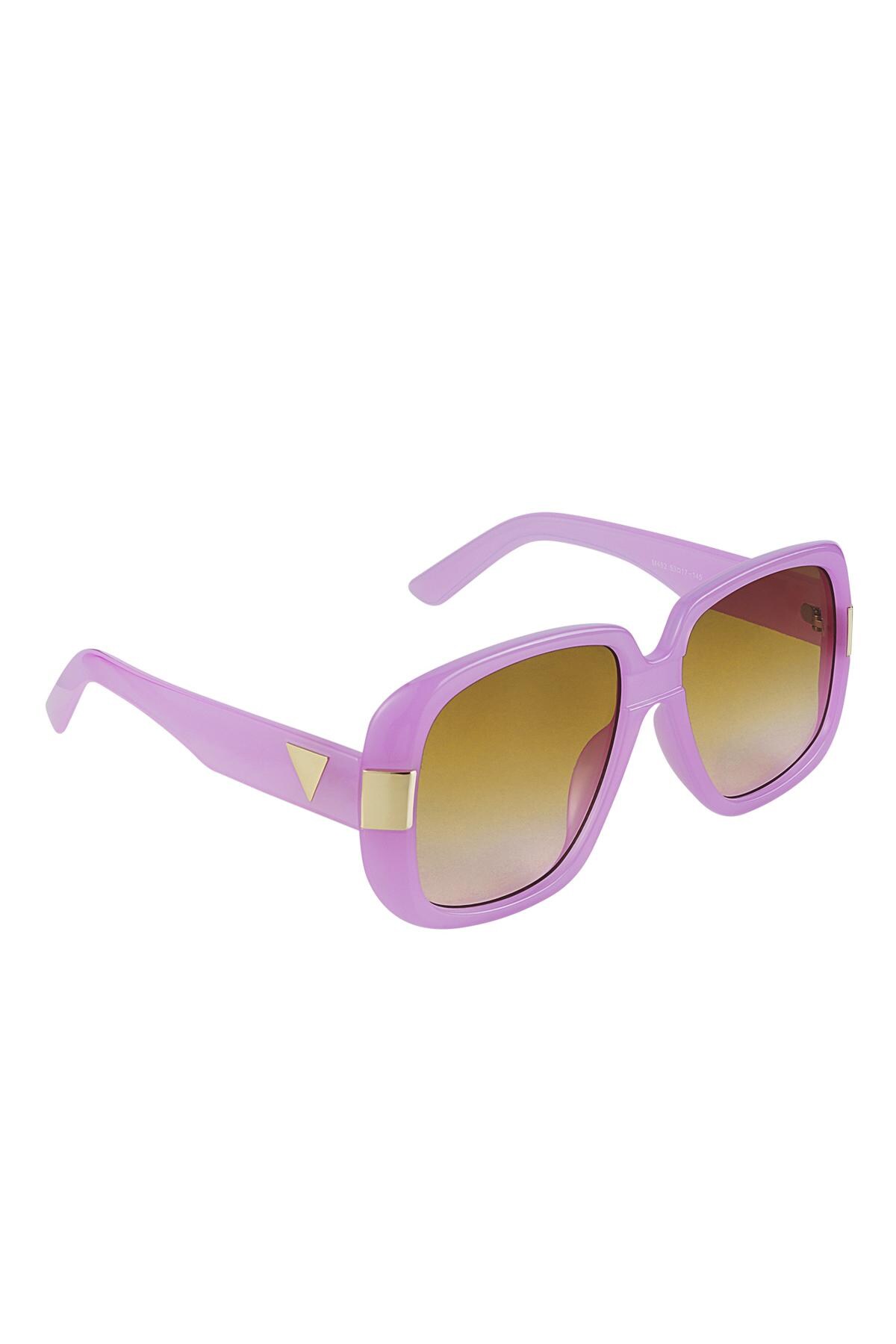 Sunglasses basic with golden details Purple PC One size h5 