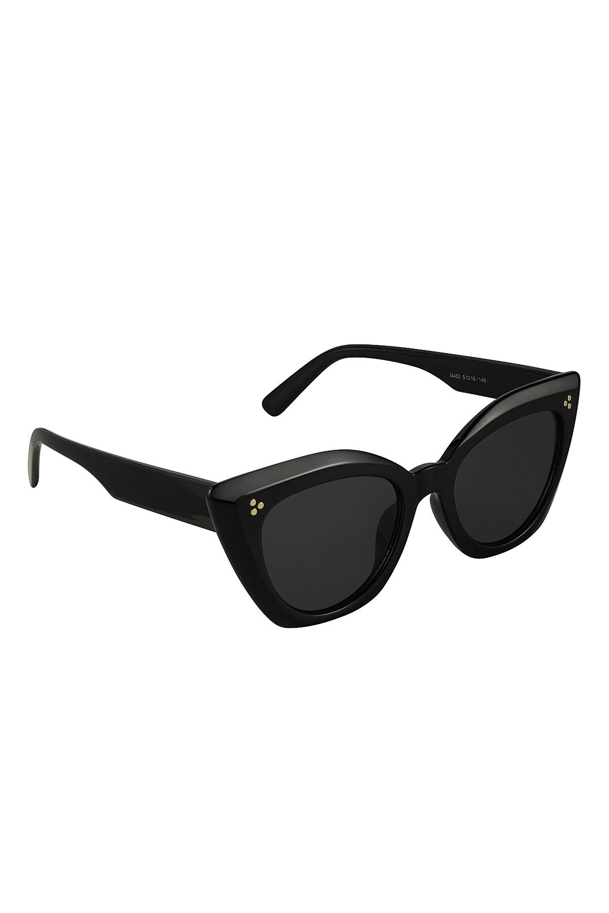 Sunglasses cat eye Black PC One size 