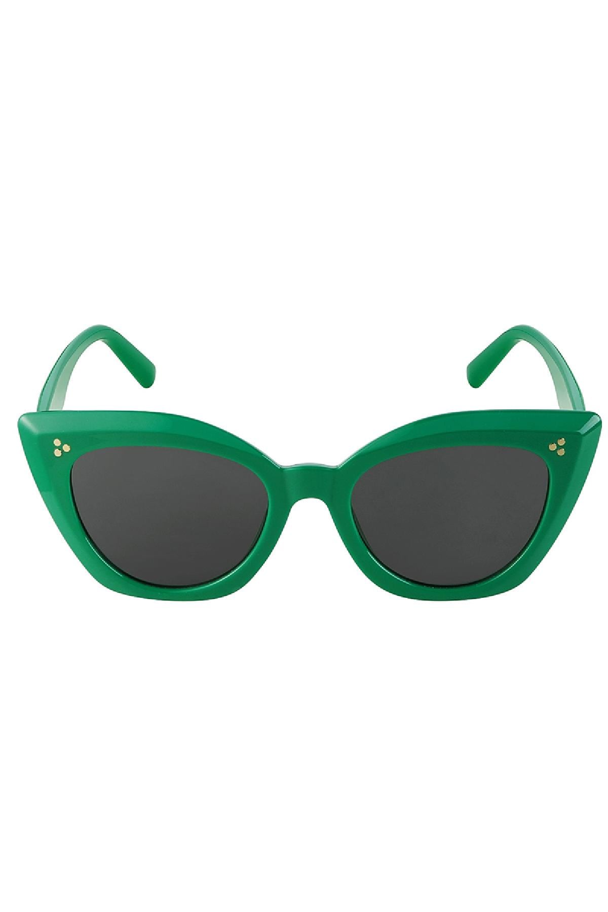 Gafas de sol ojo de gato Verde PC One size h5 Imagen4