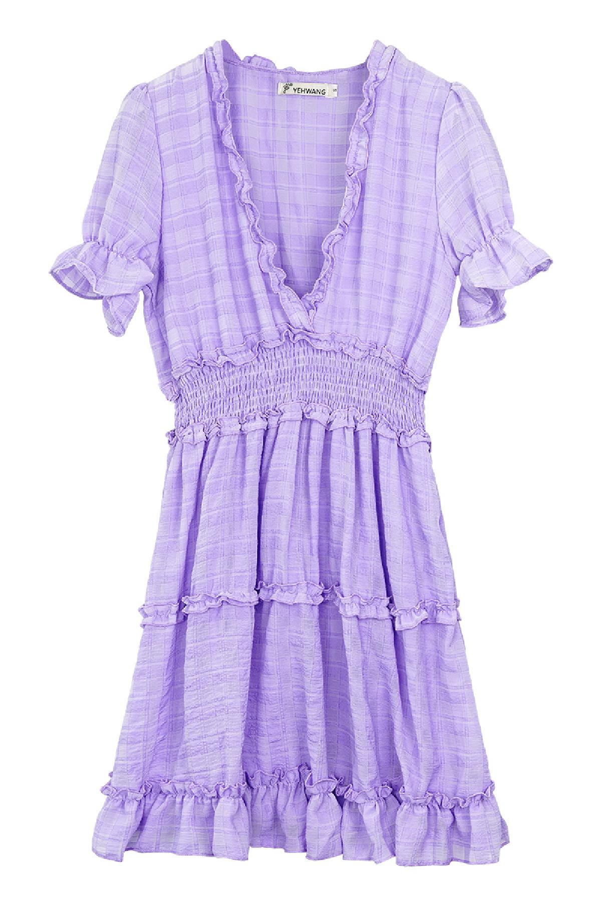 Dress with ruches Purple XS 