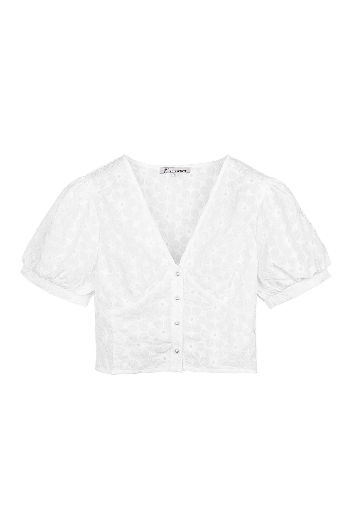 White / S / Blouse crop top White S Picture4