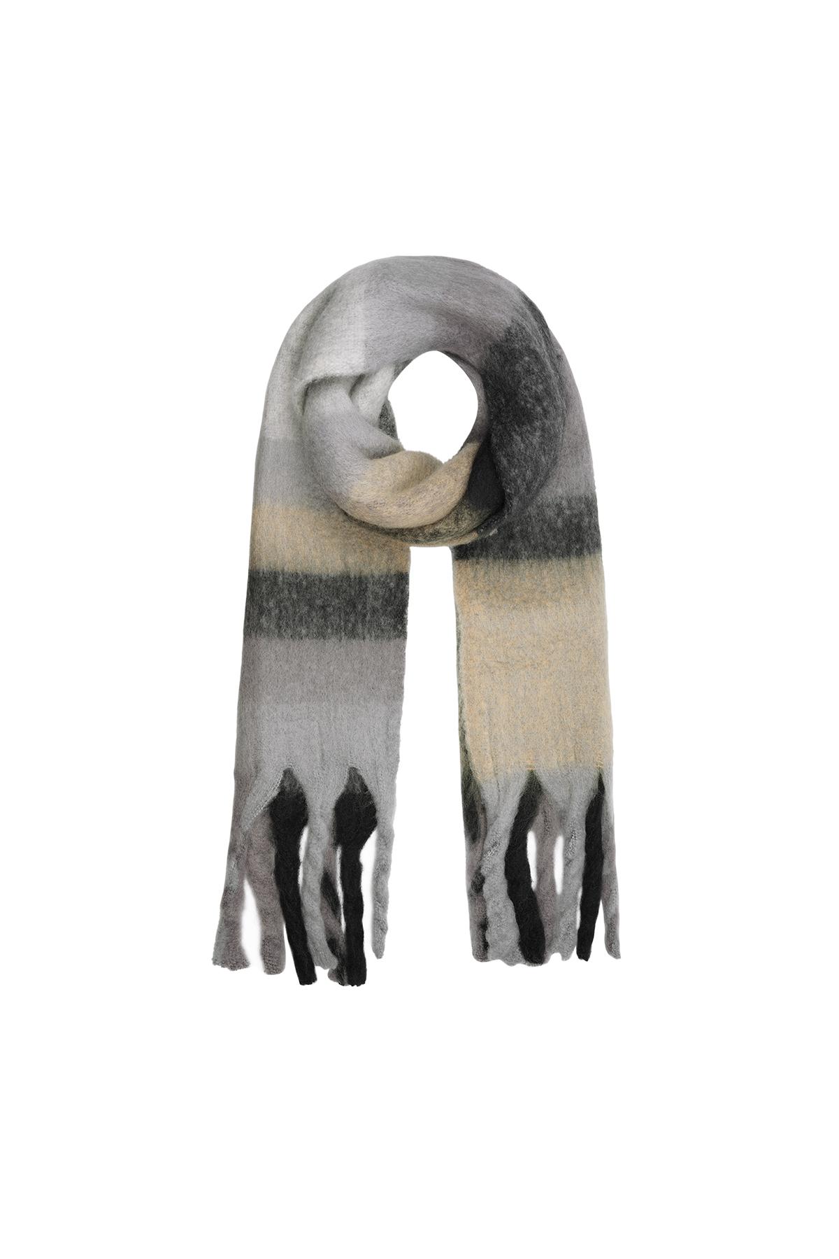 Fringe scarf Multi Polyester