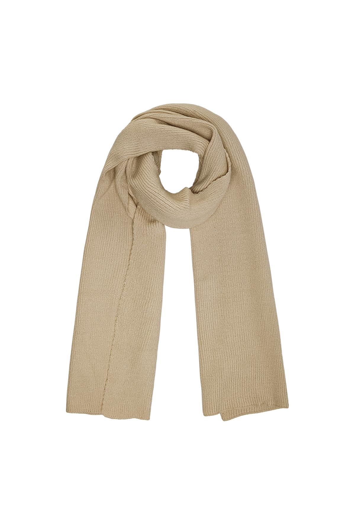 Scarf basic Beige Acrylic h5 