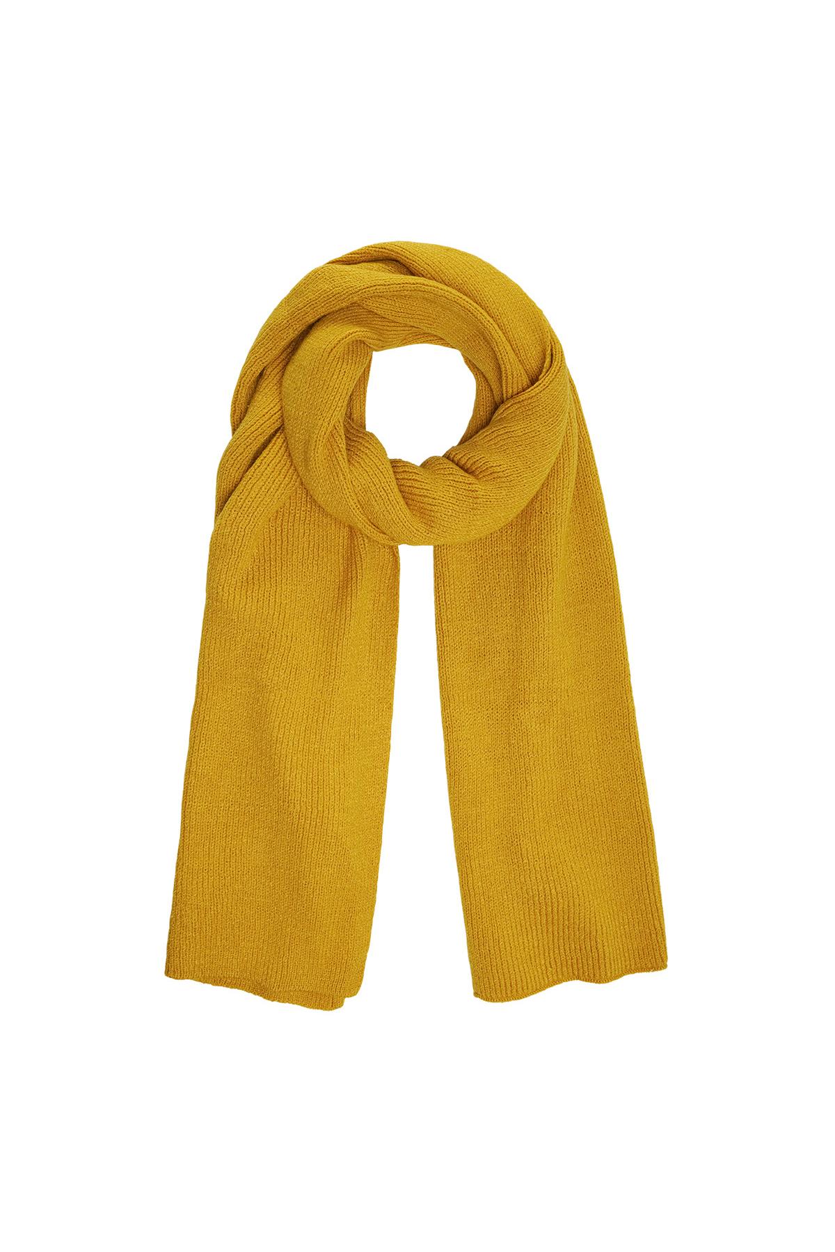 Scarf basic Mustard Acrylic h5 