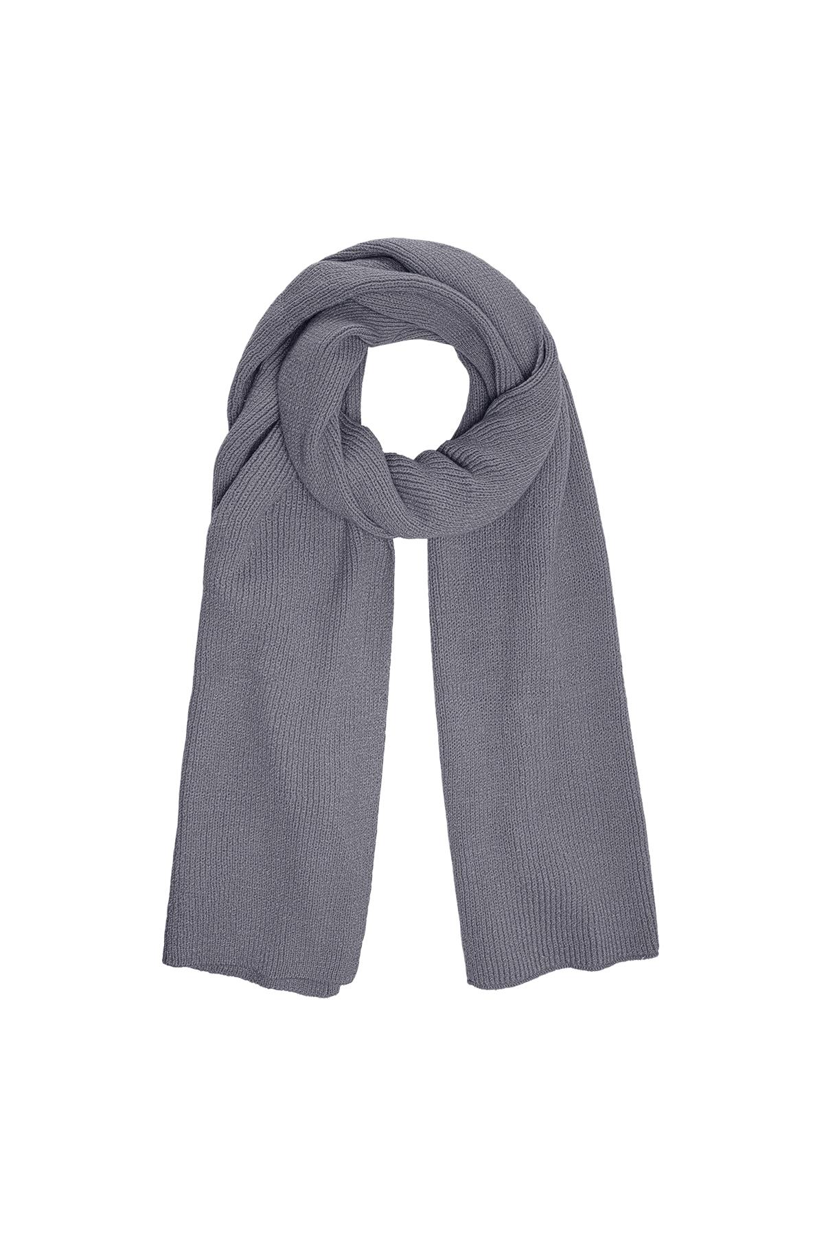 Scarf basic Grey Acrylic