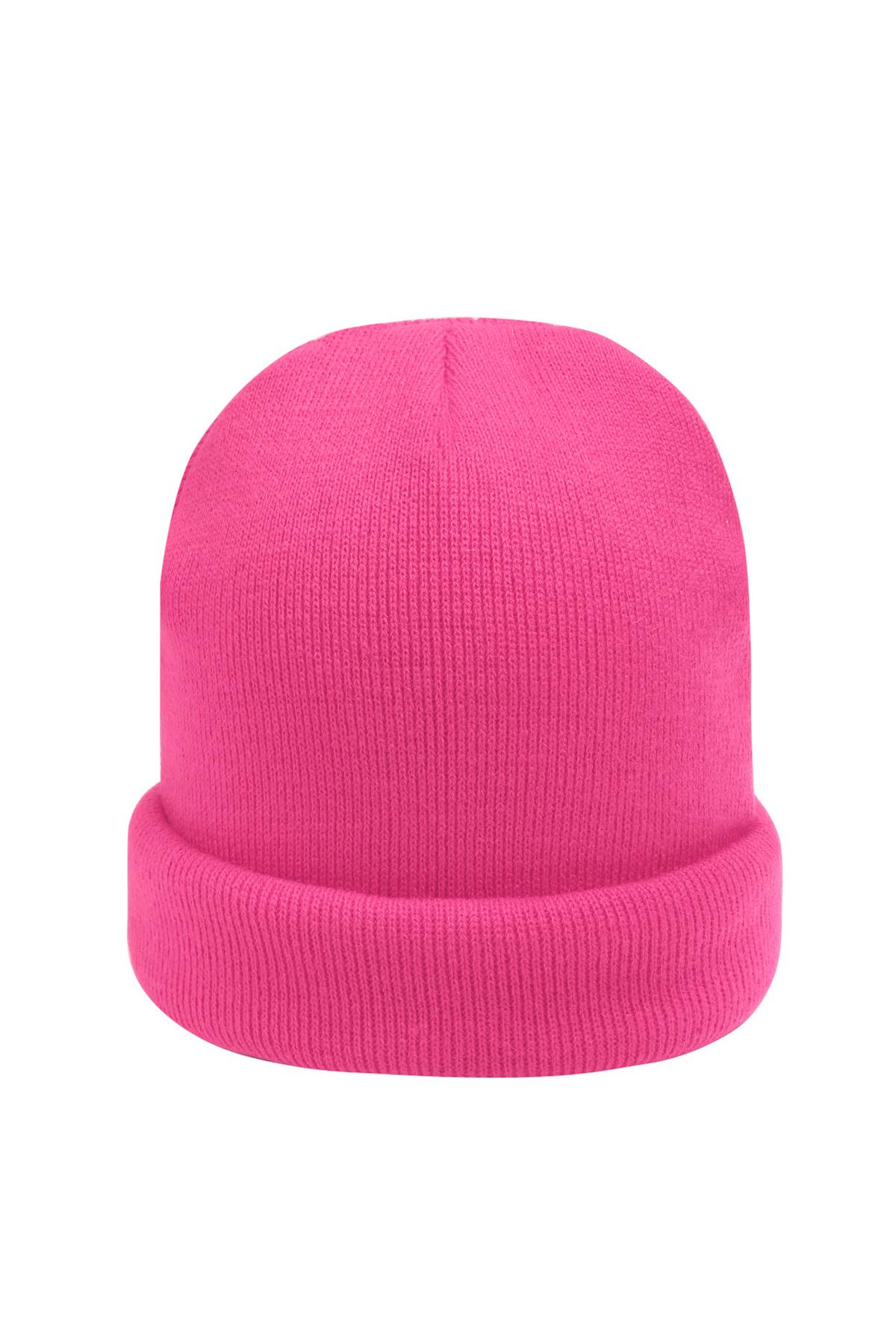 Beanie Rainbow Colors Baby pink Acrylic h5 