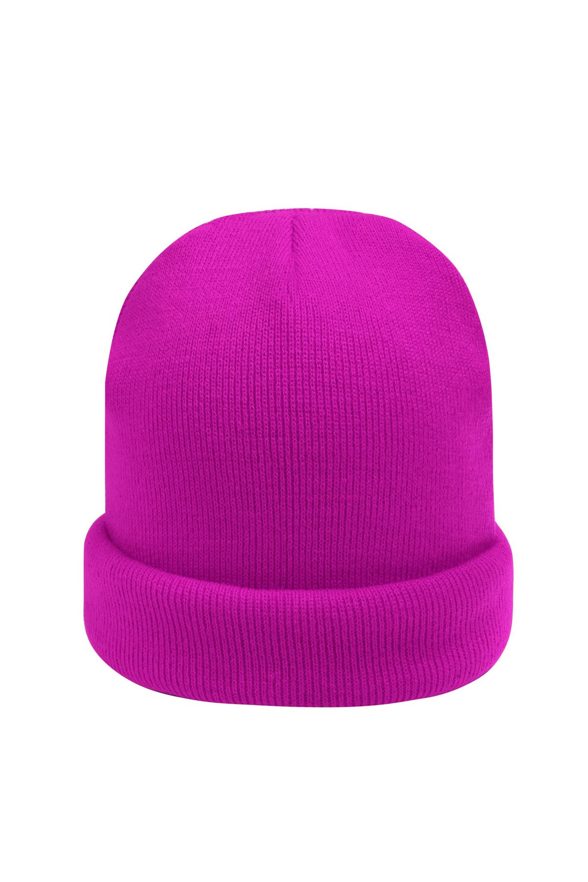 Beanie Rainbow Colors Fuchsia Acrylic h5 