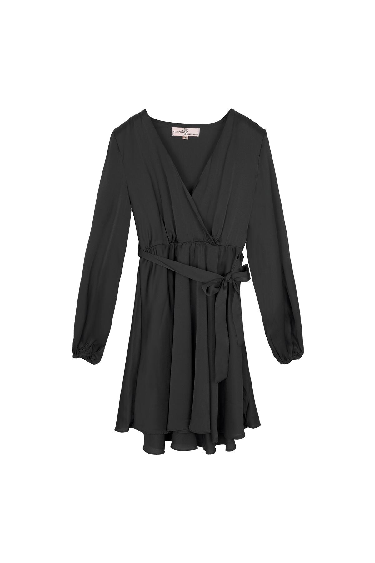 Chiffon dress Black L h5 