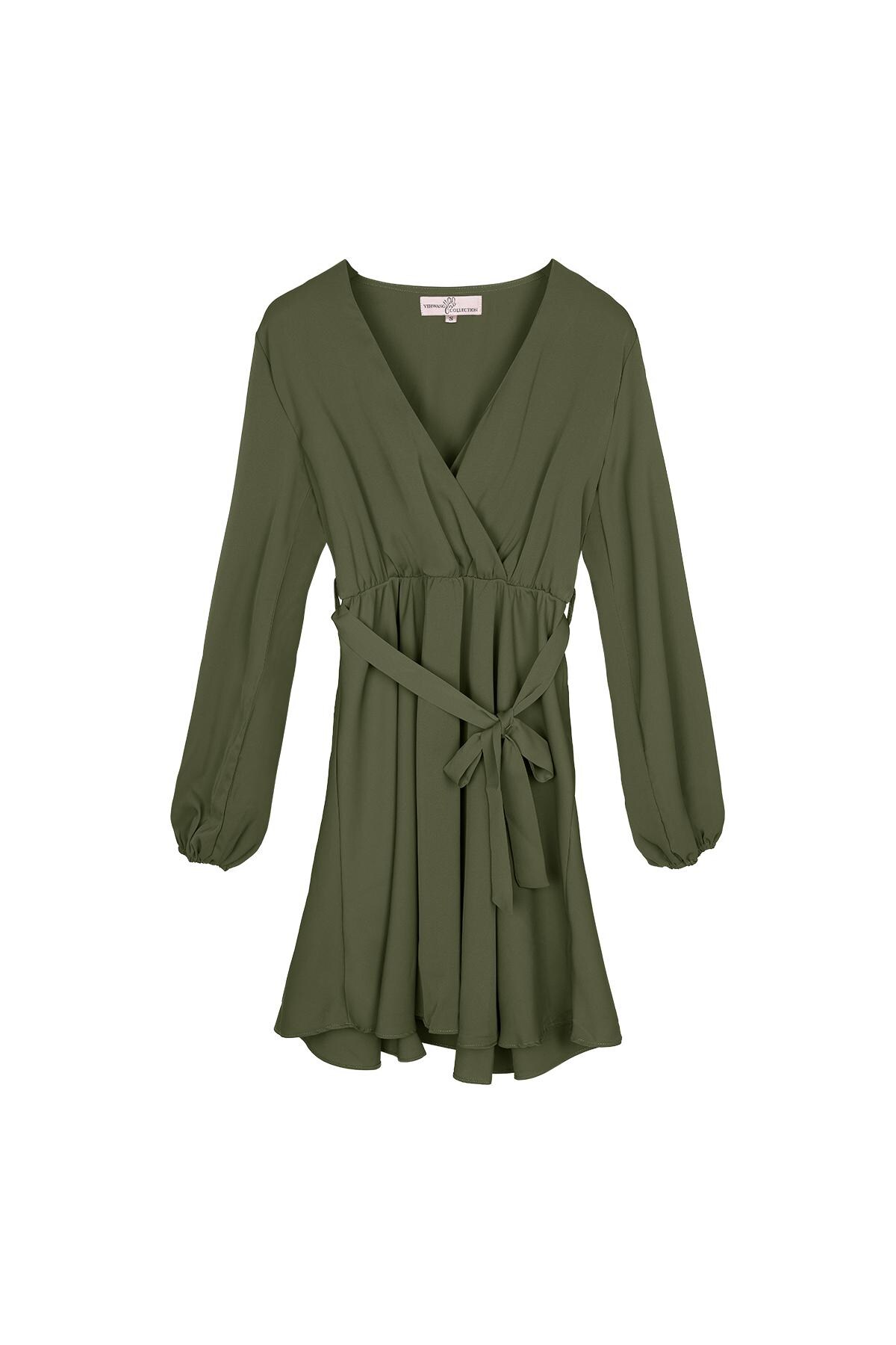 Chiffon dress Green M h5 