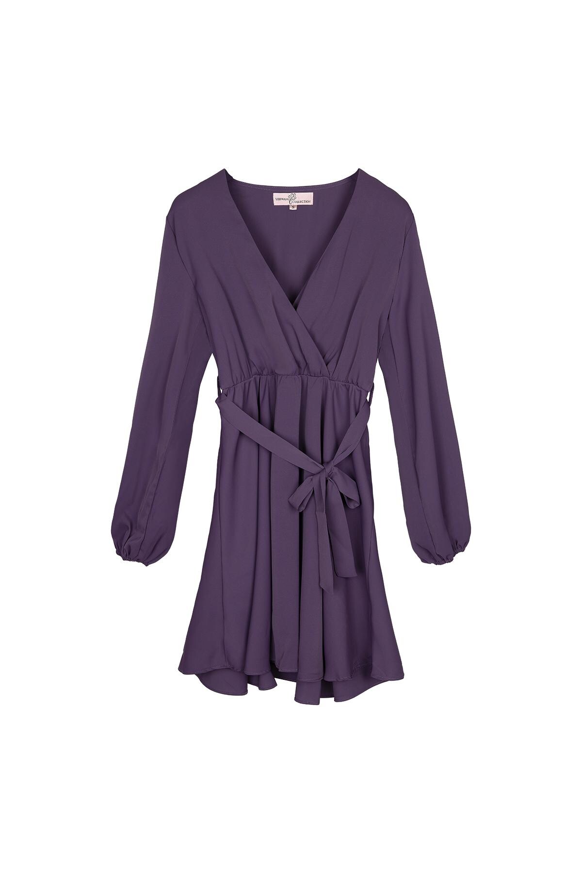 Chiffon dress Purple M 