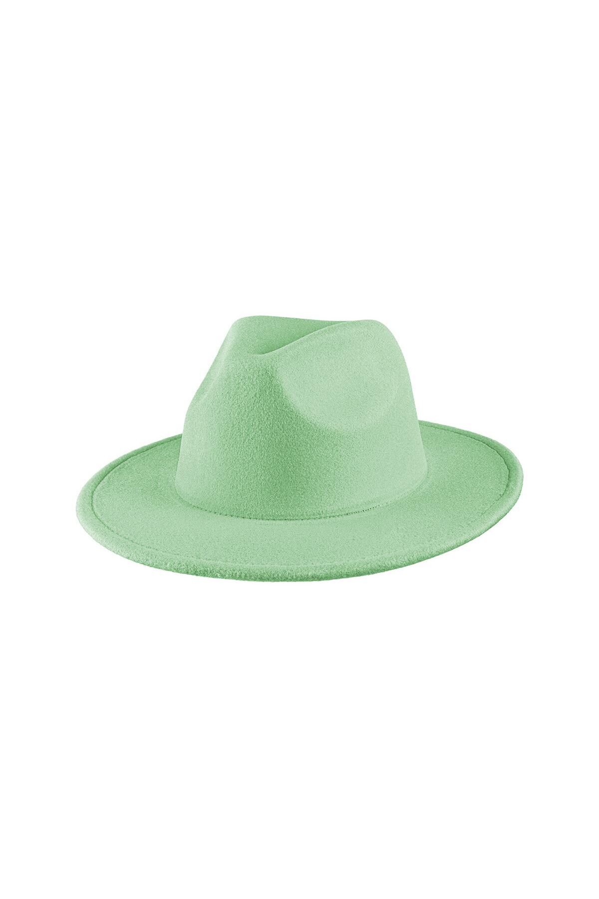 Fedora hat mint Polyester h5 