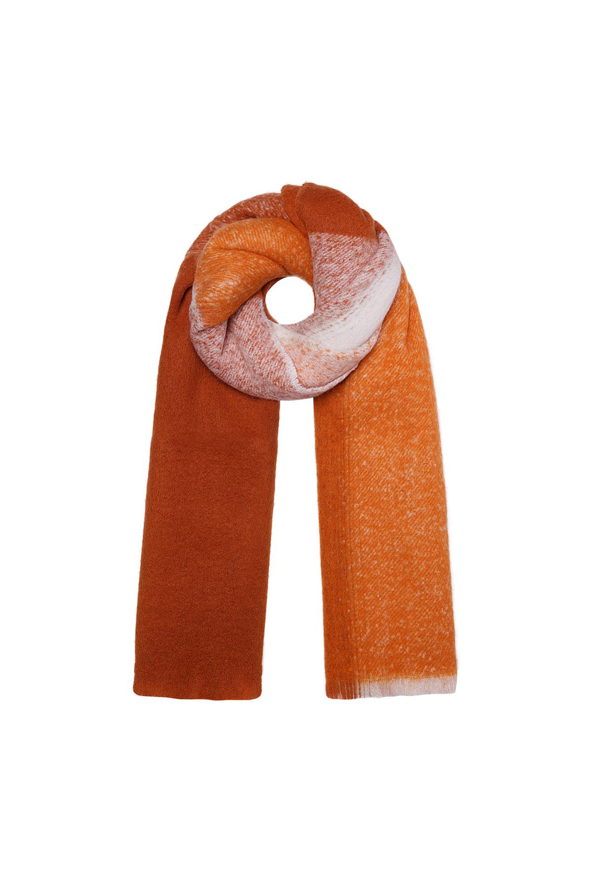 Scarf gradient orange Polyester h5 