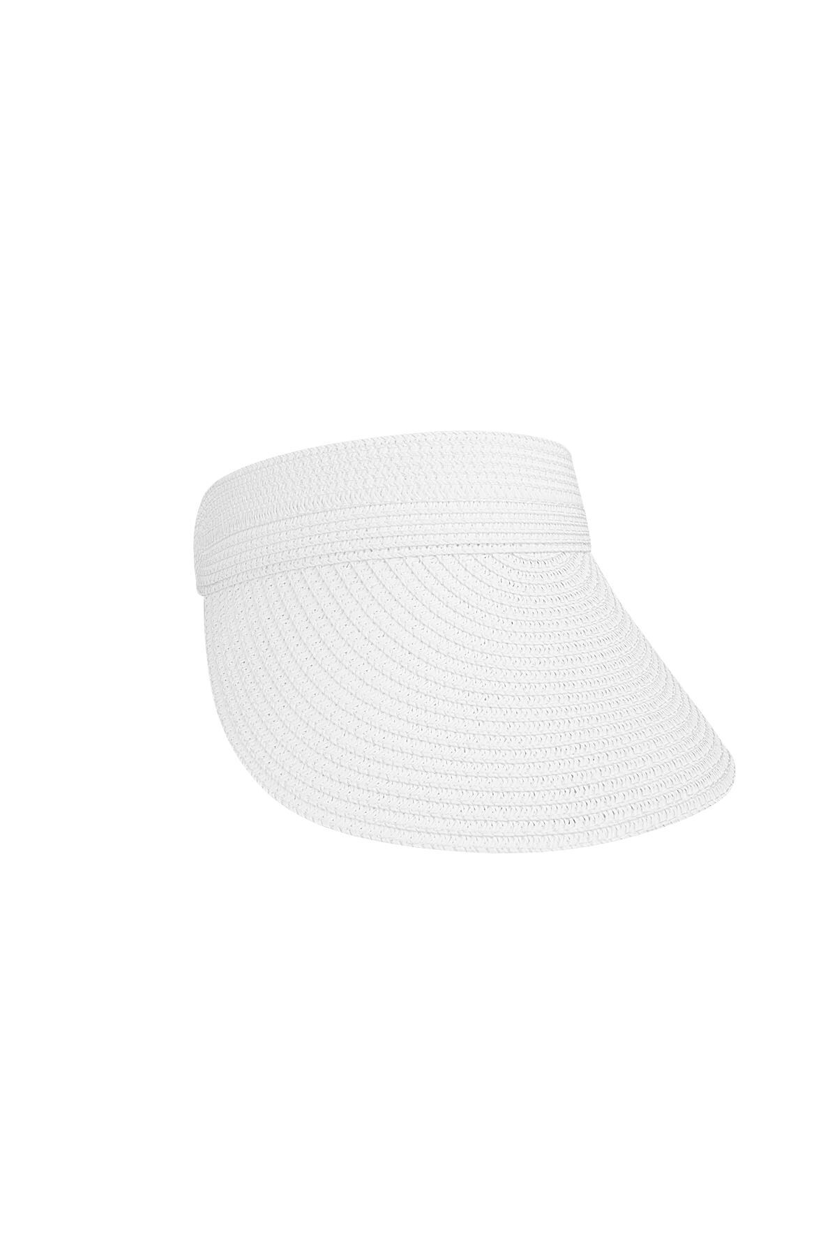 Sun Visor cap straw White Paper h5 