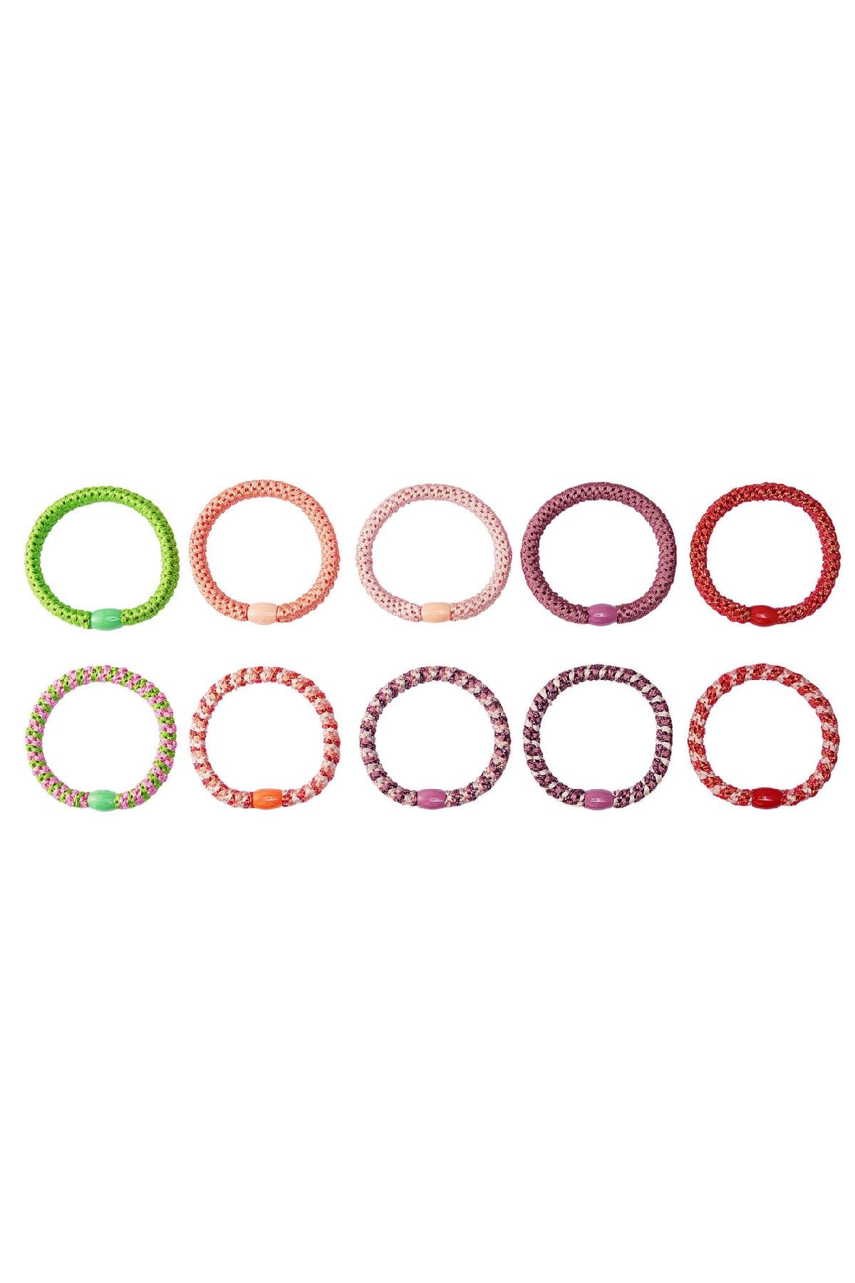 Bracciale con fiocchi per capelli Multi Polyester h5 Immagine2