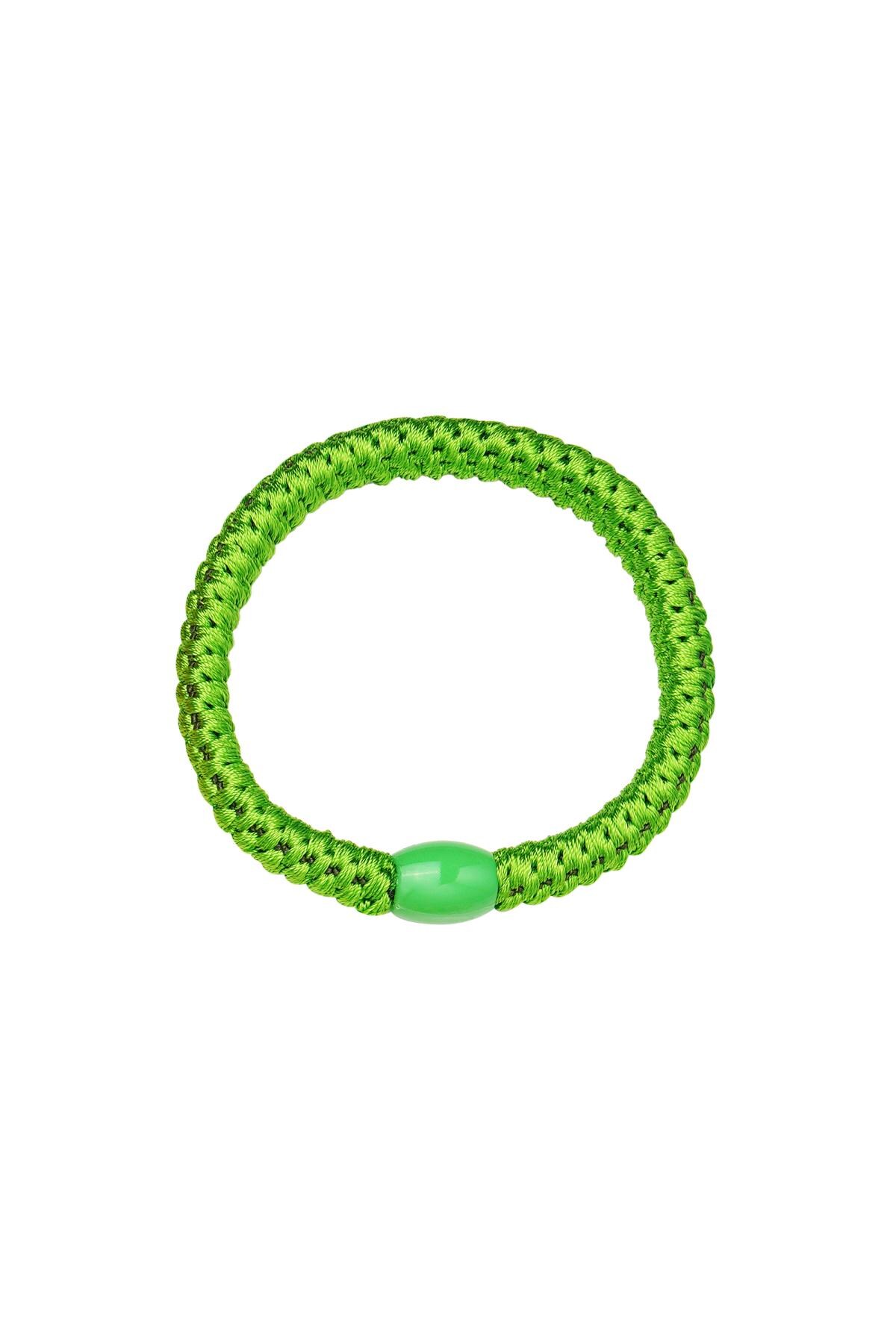 Hair tie bracelets 5-pack peak green Polyester h5 