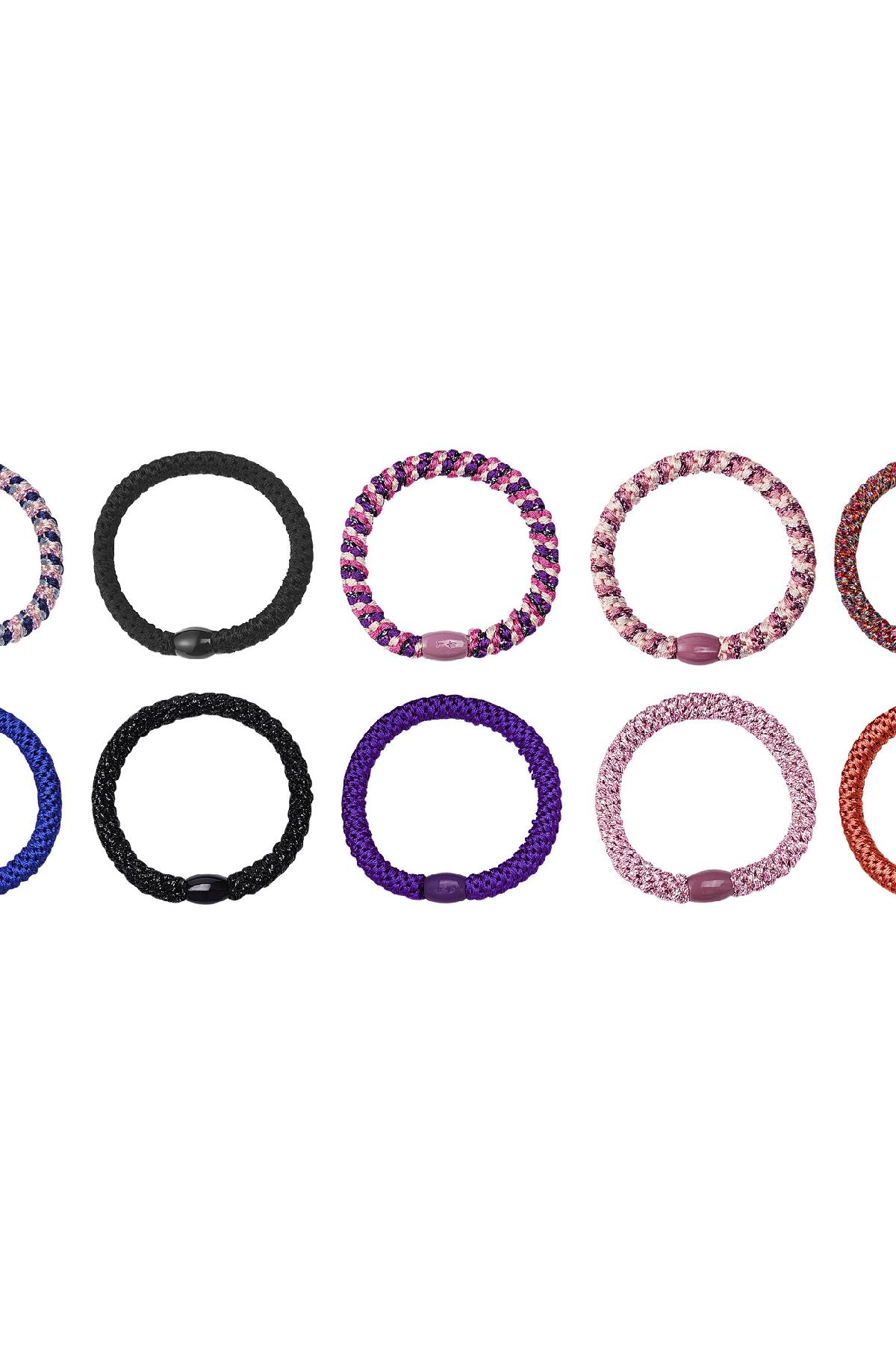 Hair tie bracelets Multi Polyester h5 Picture2