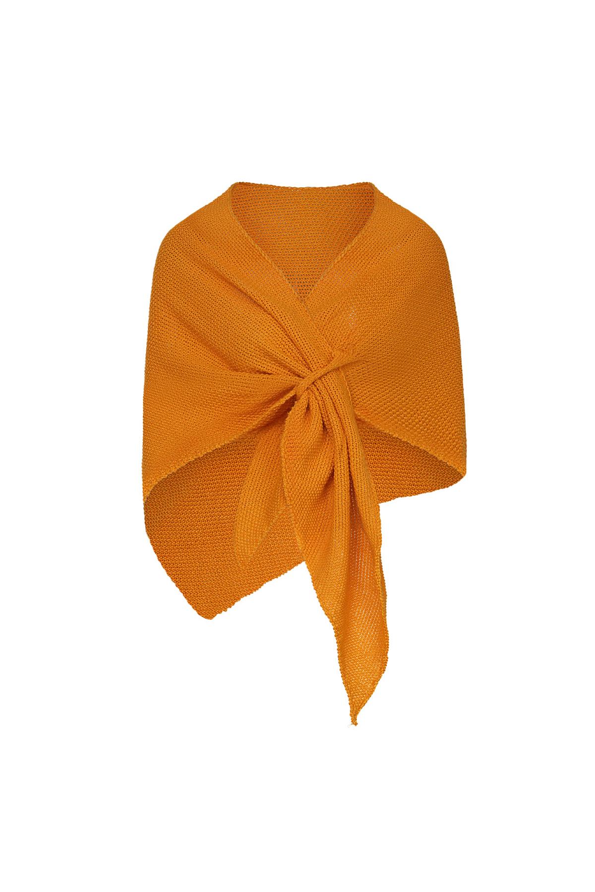 Shawl plain print Orange Acrylic h5 