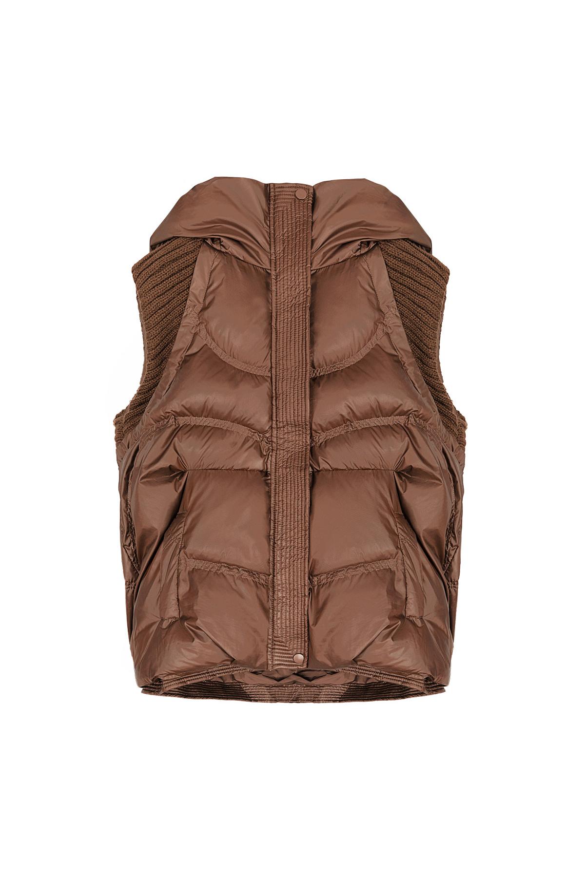 Body warmer autumn Brown S h5 