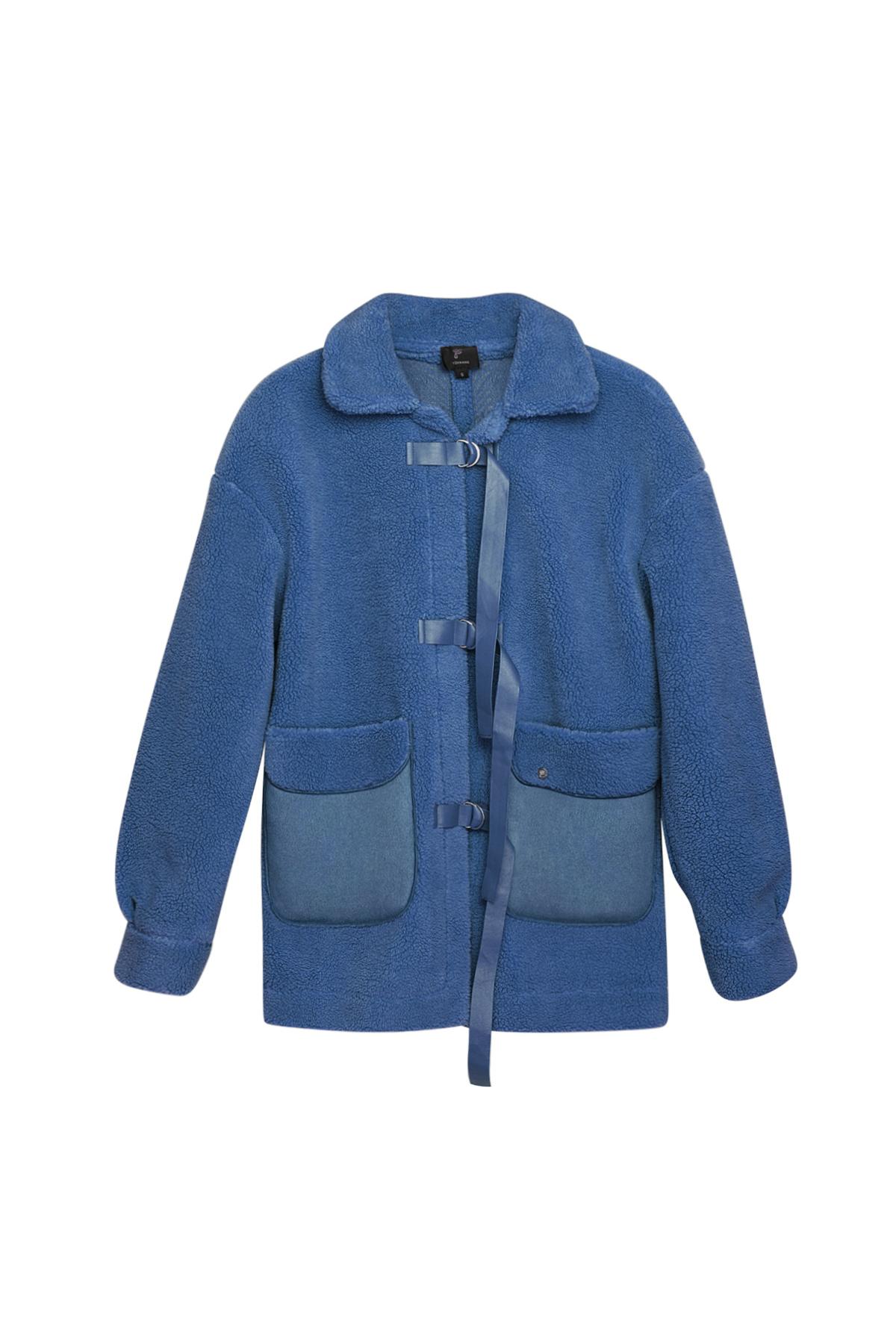 Teddy coat - Blue L h5 