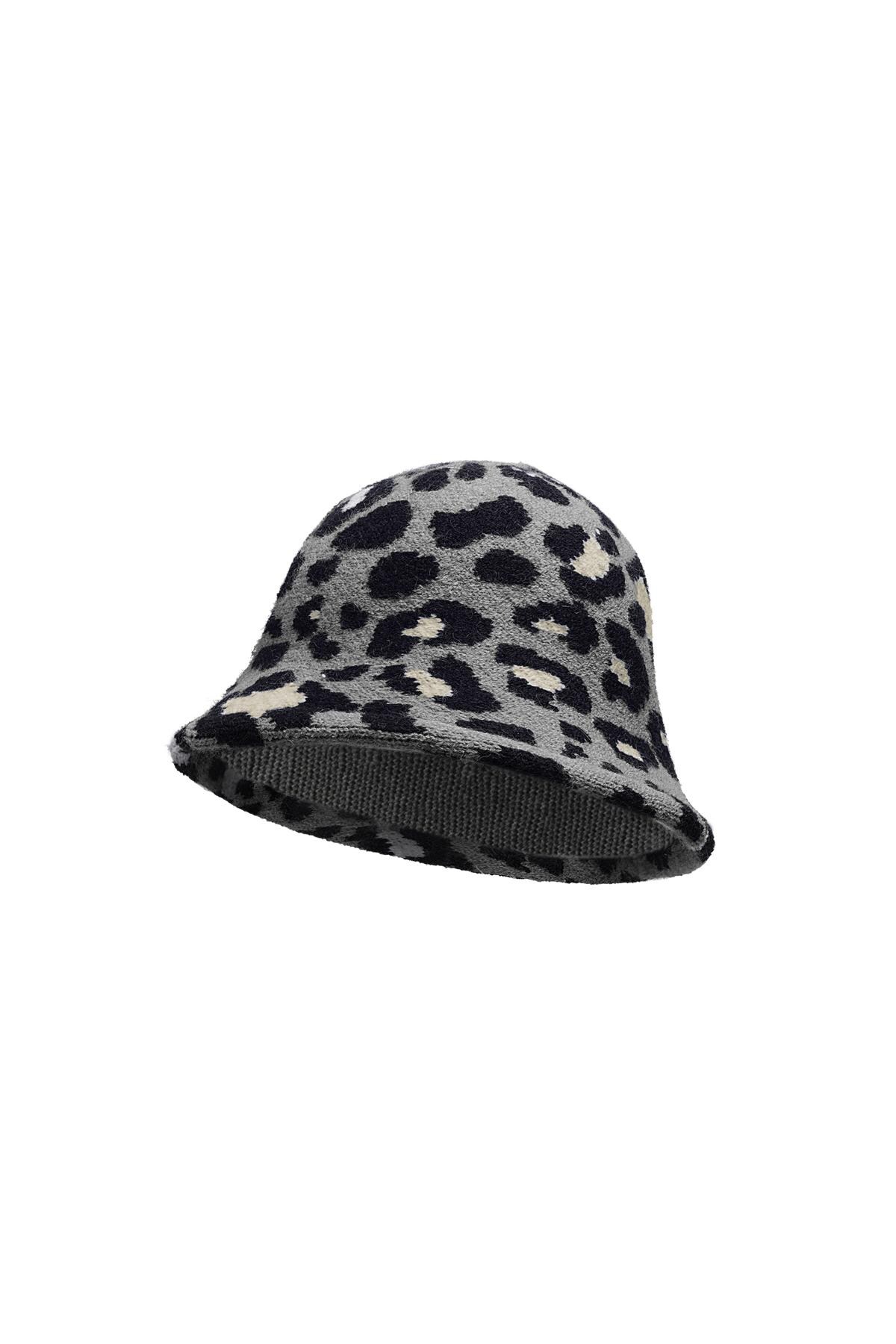 Bucket hat animal print Dark Grey Acrylic 