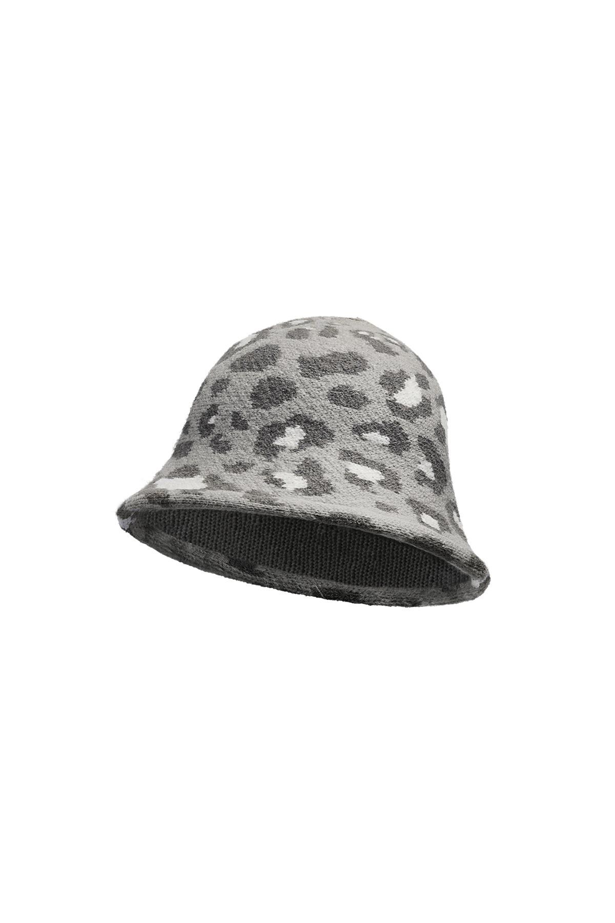 Bucket hat animal print Grey Acrylic 