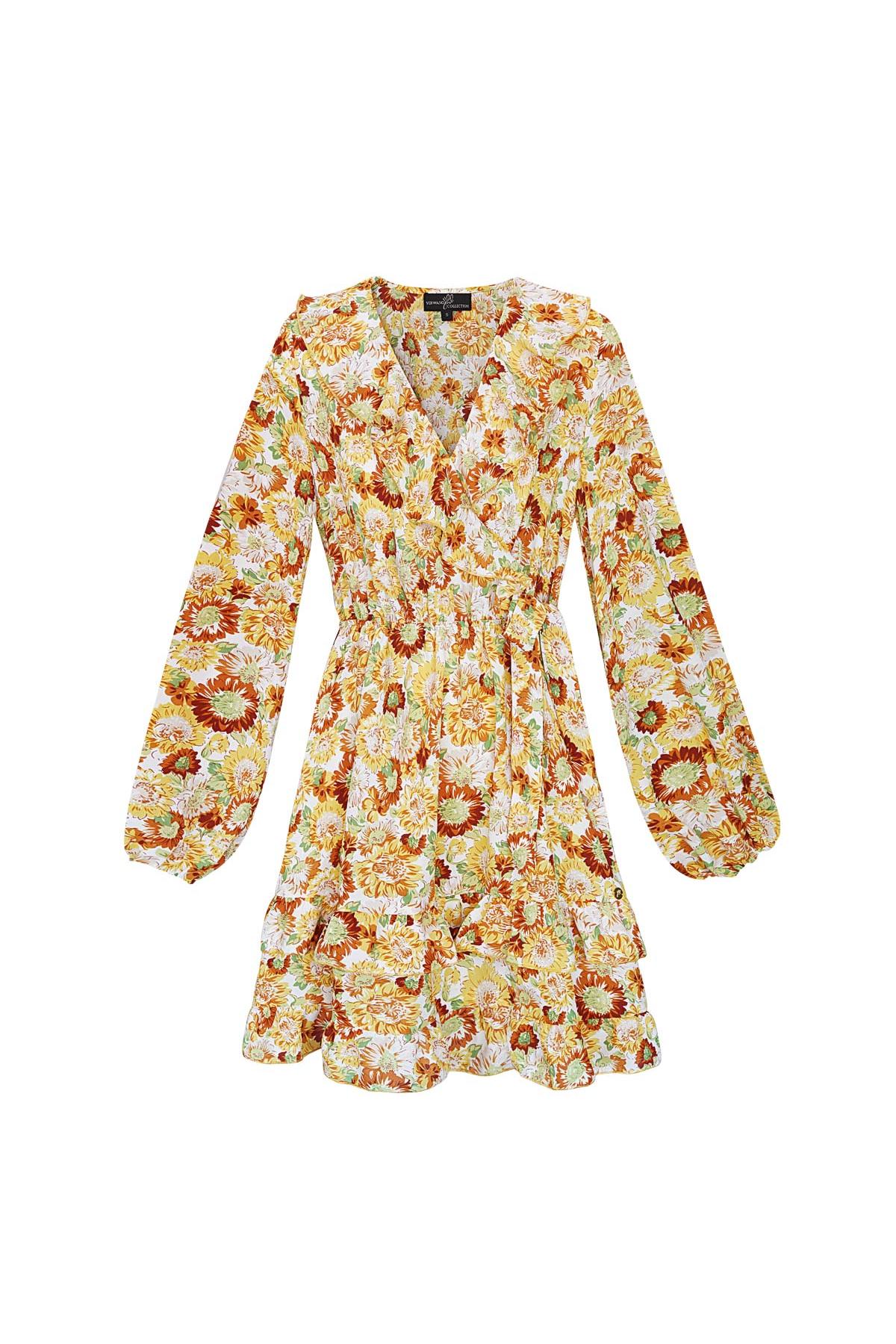 Dress flower power Orange S h5 