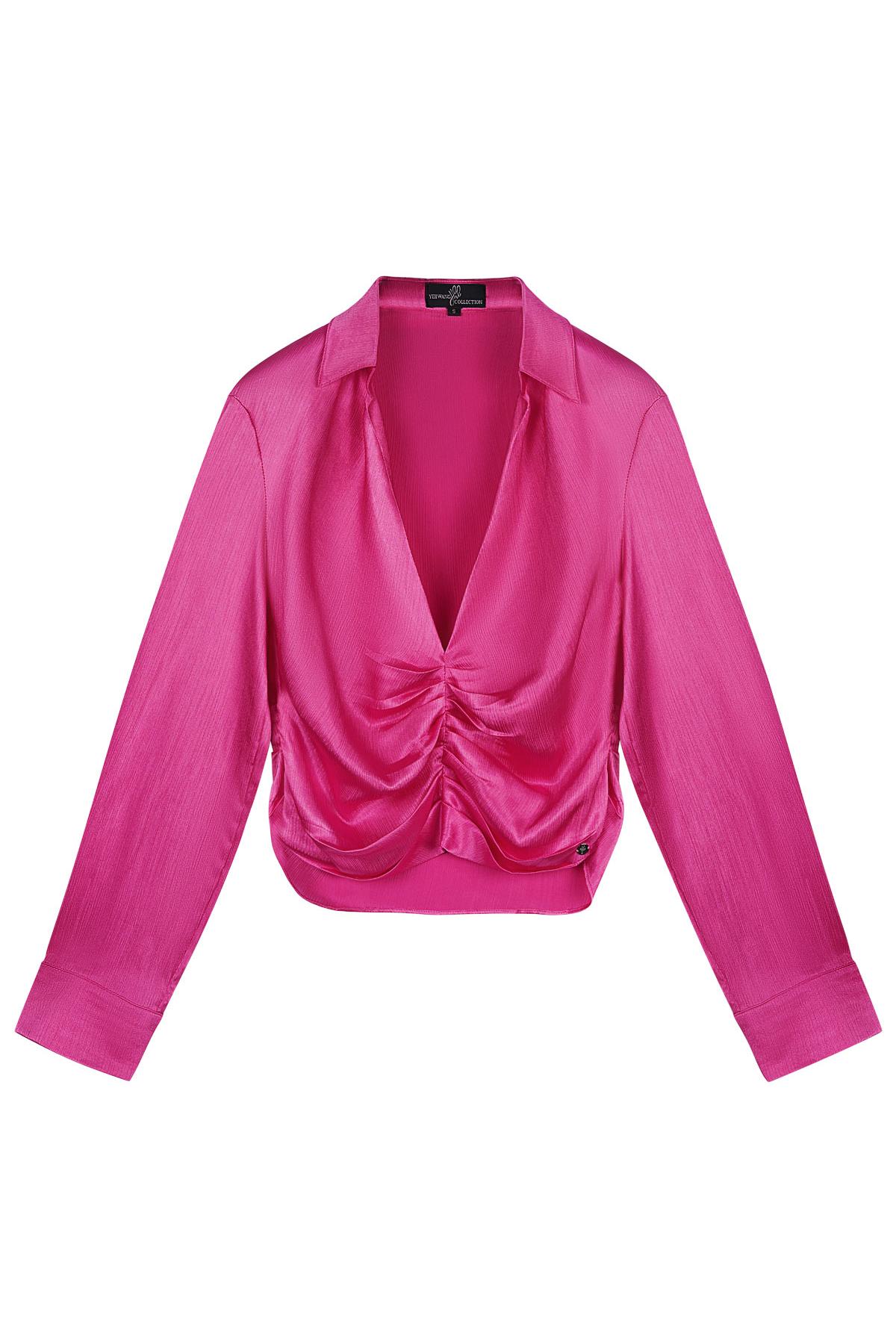 Blouse with pleated detail Rose M h5 