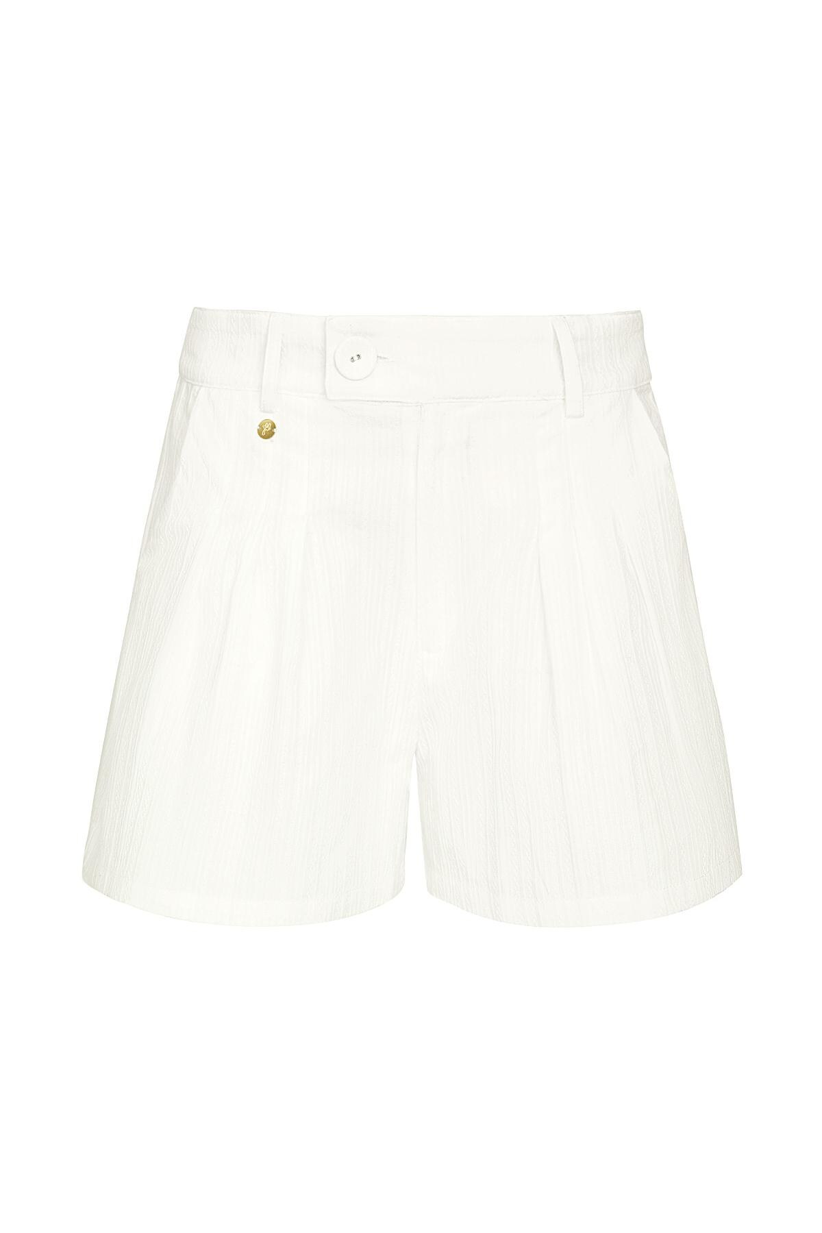 Shorts button detail - white M h5 