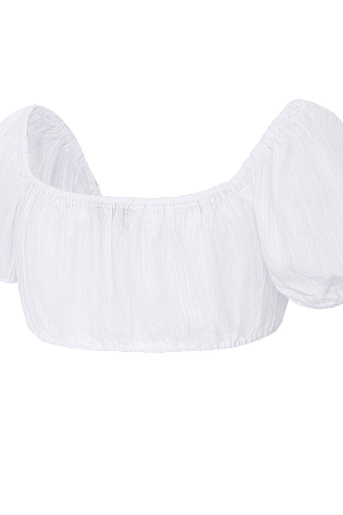 Crop top knotted White L Picture6