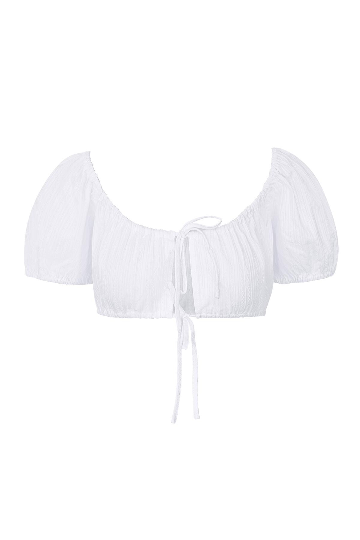 Crop top knotted White L 