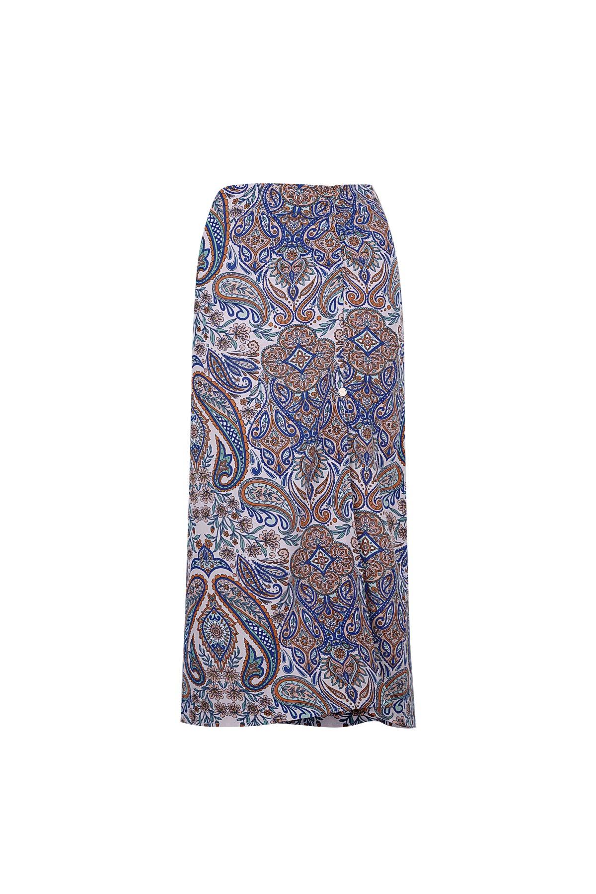 Maxi skirt blue/white Multi S h5 